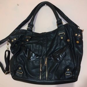 JustFab.com Black Leather Purse